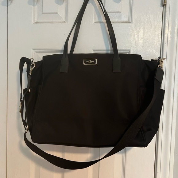 Brand New! Kate Spade Elegant Black Shoulder Baby Bag - Picture 1 of 5